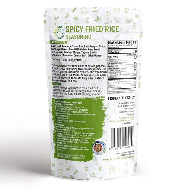 Iyafoods Spicy Fried Rice and Grain Seasoning